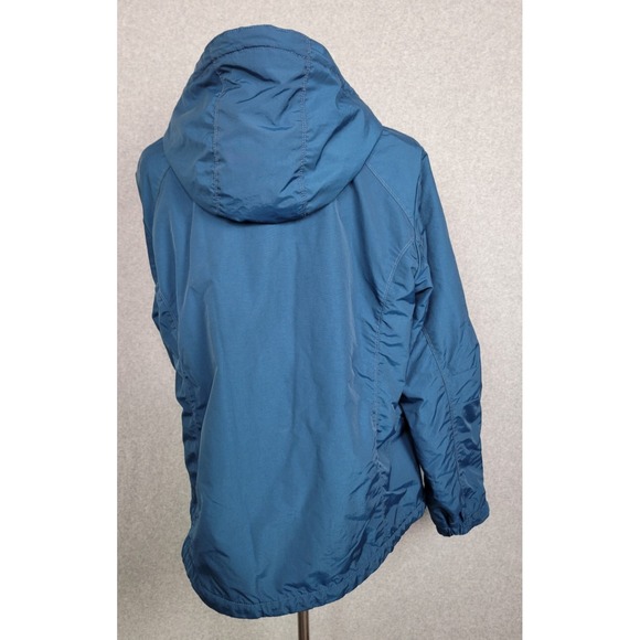Eddie Bauer‎ Womens Blue Nylon Thermore Lined Jacket Coat Hooded XL - Picture 4 of 13